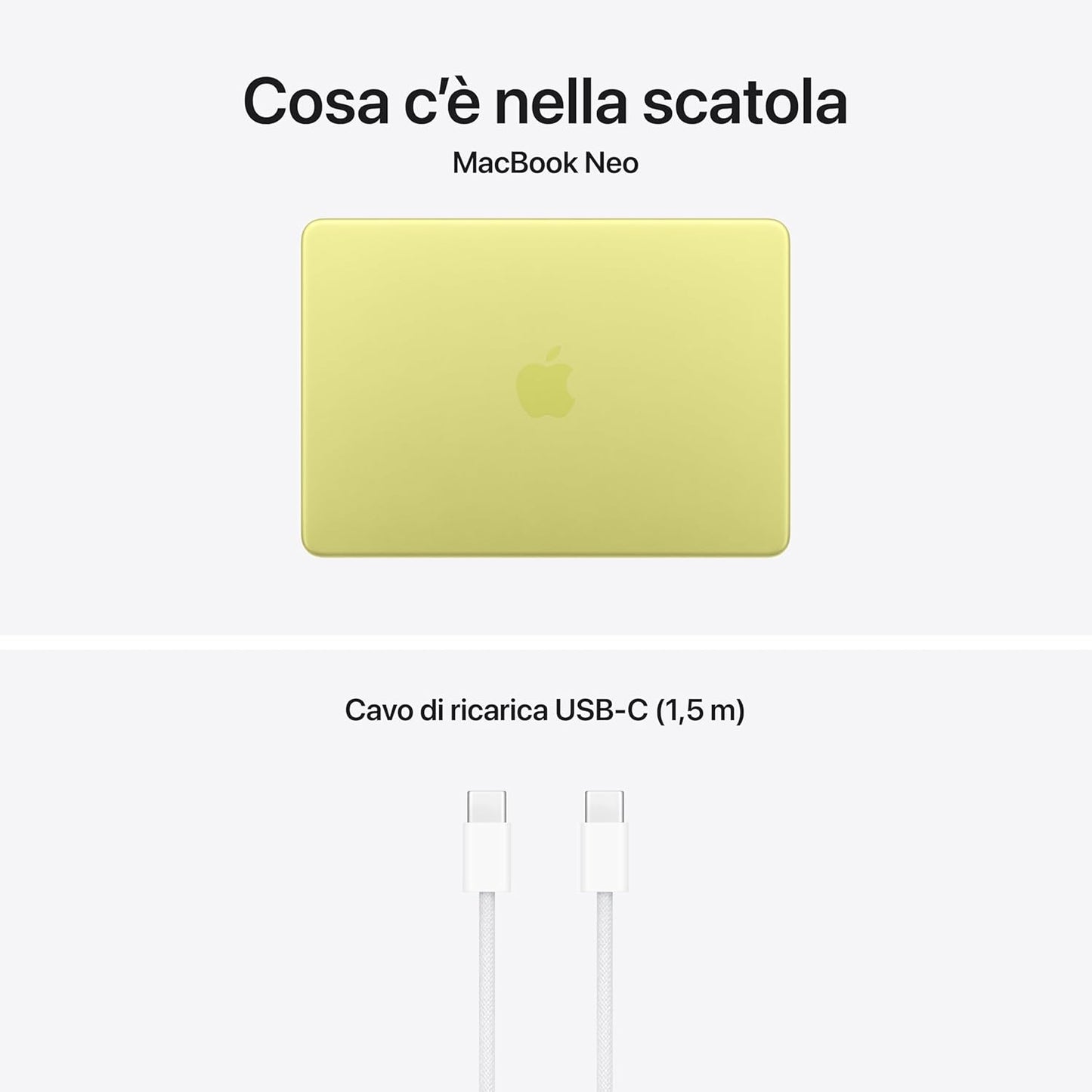 Apple MacBook Neo 13'' con chip A18 Pro - Giallo Agrume