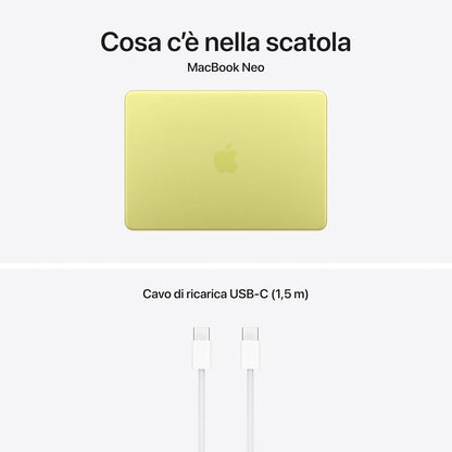 Apple MacBook Neo 13'' con chip A18 Pro - Giallo Agrume