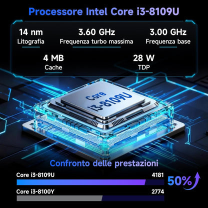 BMAX X15 Power 15.6 pollici 16GB RAM 512GB SSD Intel Core i3-8109U