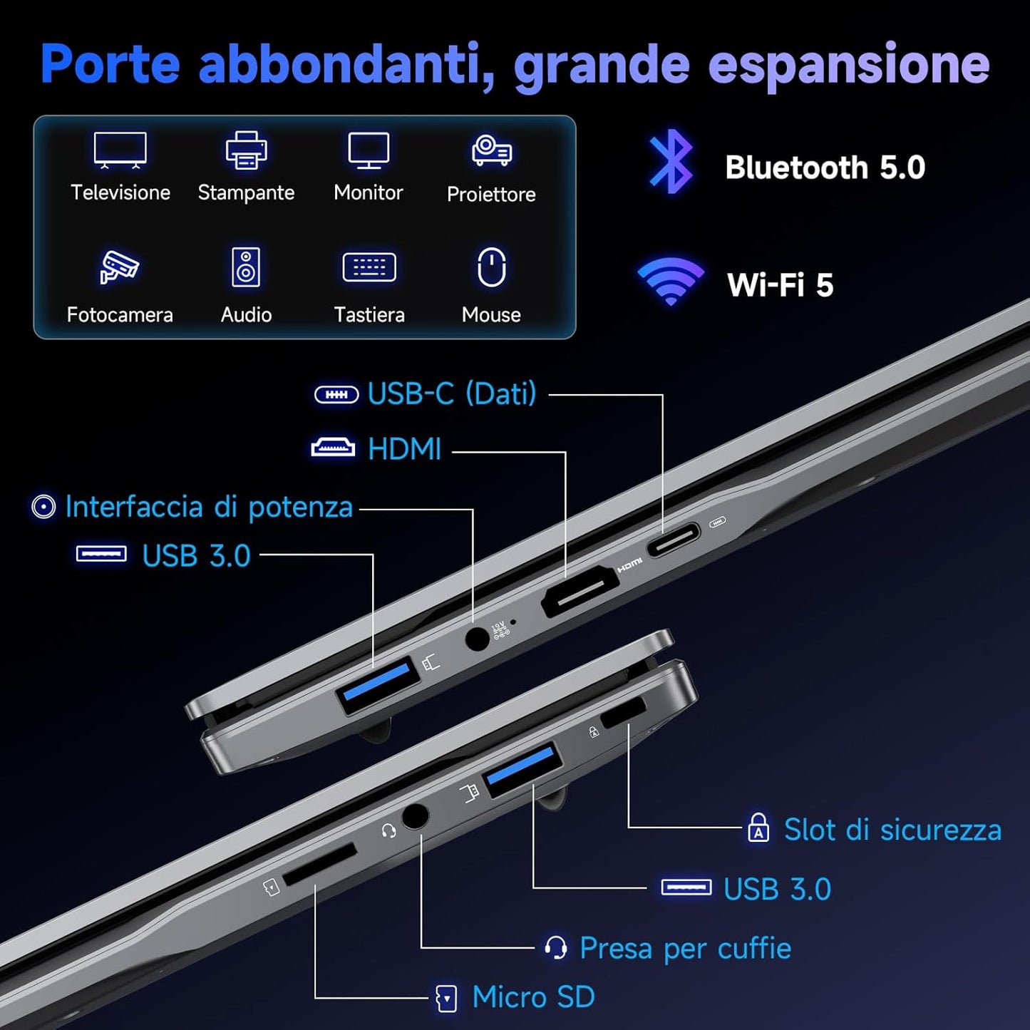 BMAX X15 Power 15.6 pollici 16GB RAM 512GB SSD Intel Core i3-8109U