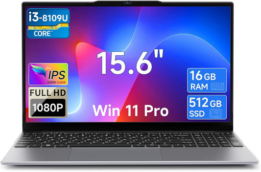 BMAX X15 Power 15.6 pollici 16GB RAM 512GB SSD Intel Core i3-8109U