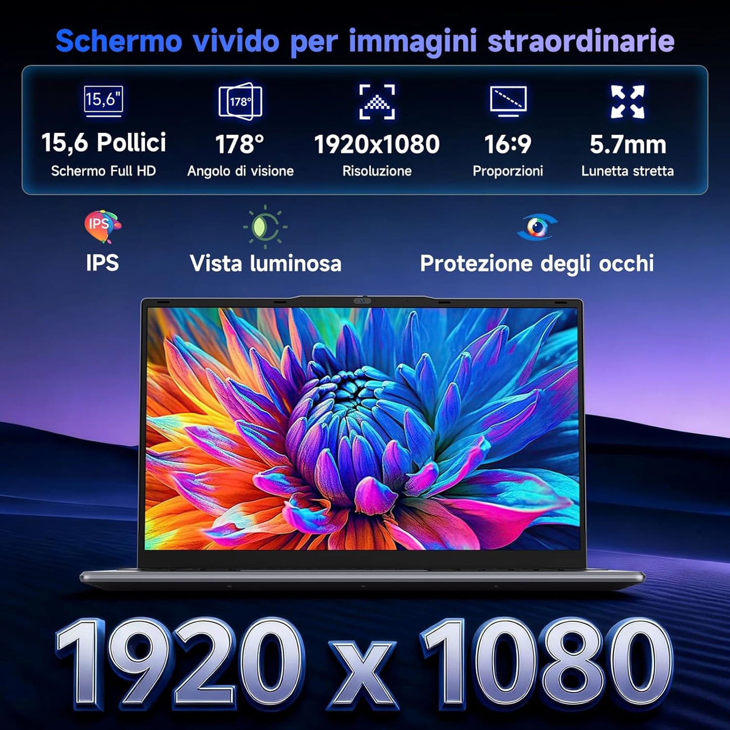 BMAX X15 Power 15.6 pollici 16GB RAM 512GB SSD Intel Core i3-8109U