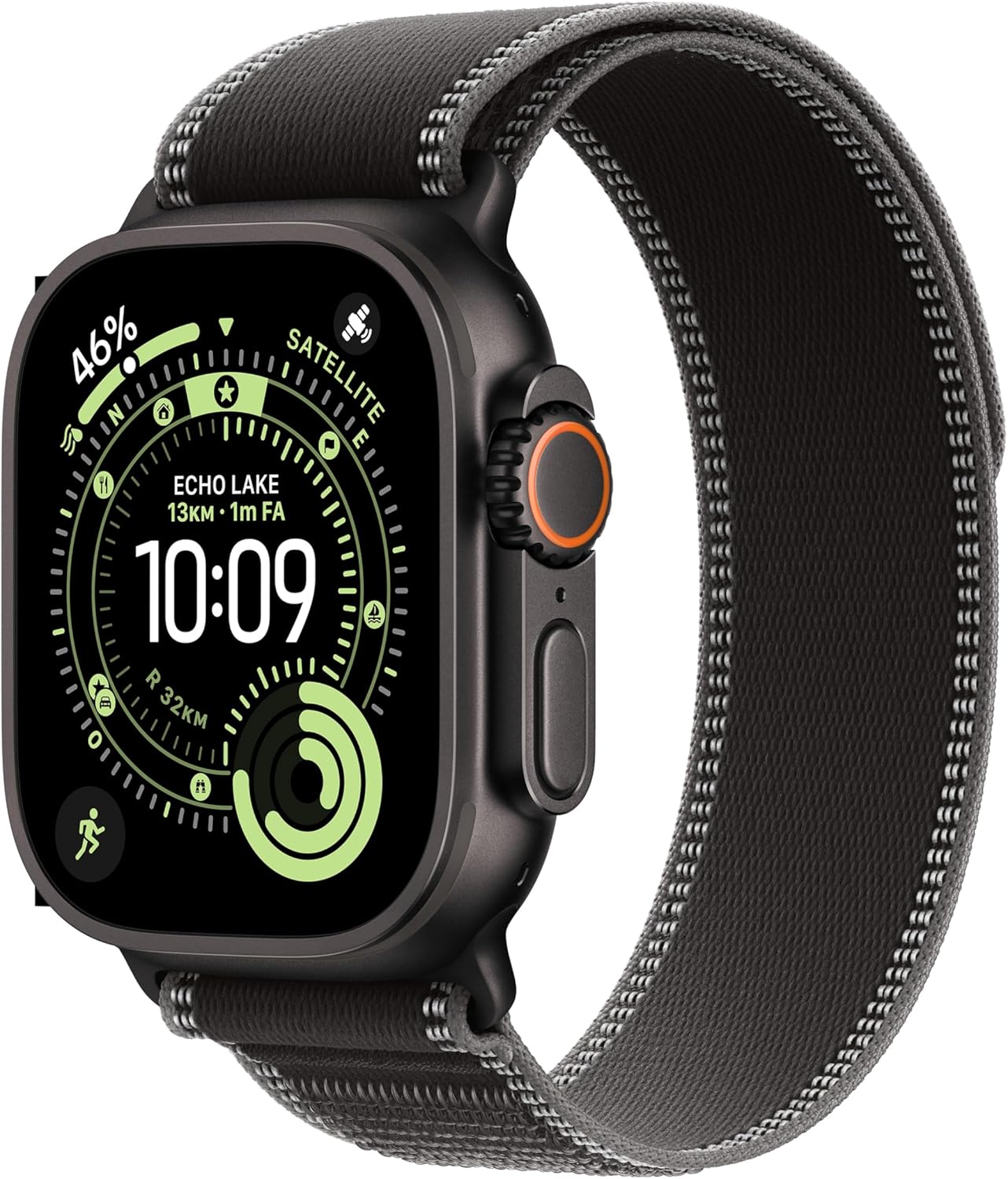 Apple Watch Ultra 3 (2025) GPS + Cellular 49mm Black Titanium Case Black/Charcoal Trail Loop M/L EU