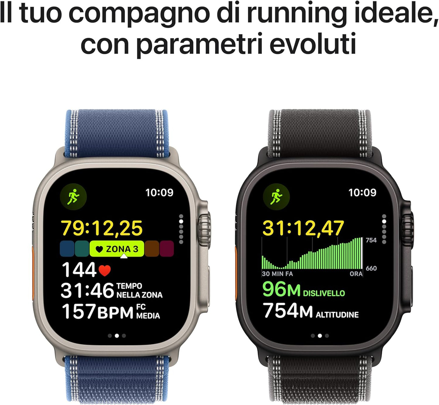 Apple Watch Ultra 3 (2025) GPS + Cellular 49mm Natural Titanium Case Alpine Loop Light Blue M EU