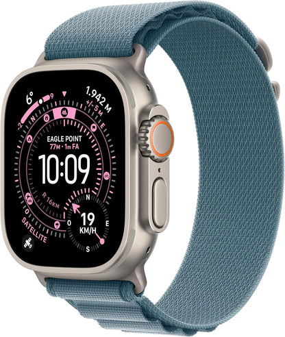 Apple Watch Ultra 3 (2025) GPS + Cellular 49mm Natural Titanium Case Alpine Loop Light Blue M EU