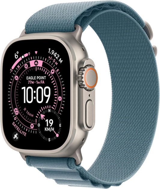 Apple Watch Ultra 3 (2025) GPS + Cellular 49mm Natural Titanium Case Alpine Loop Light Blue M EU