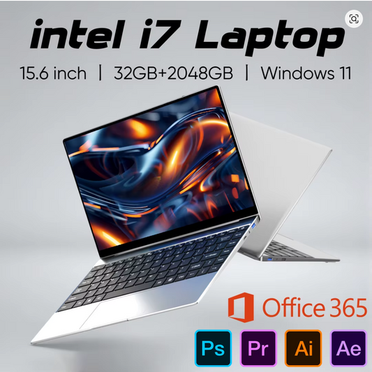 Laptop ultra sottile Intel Core i7 8650U 15.6 " fino a32 GB di RAM e 2 TB SSD