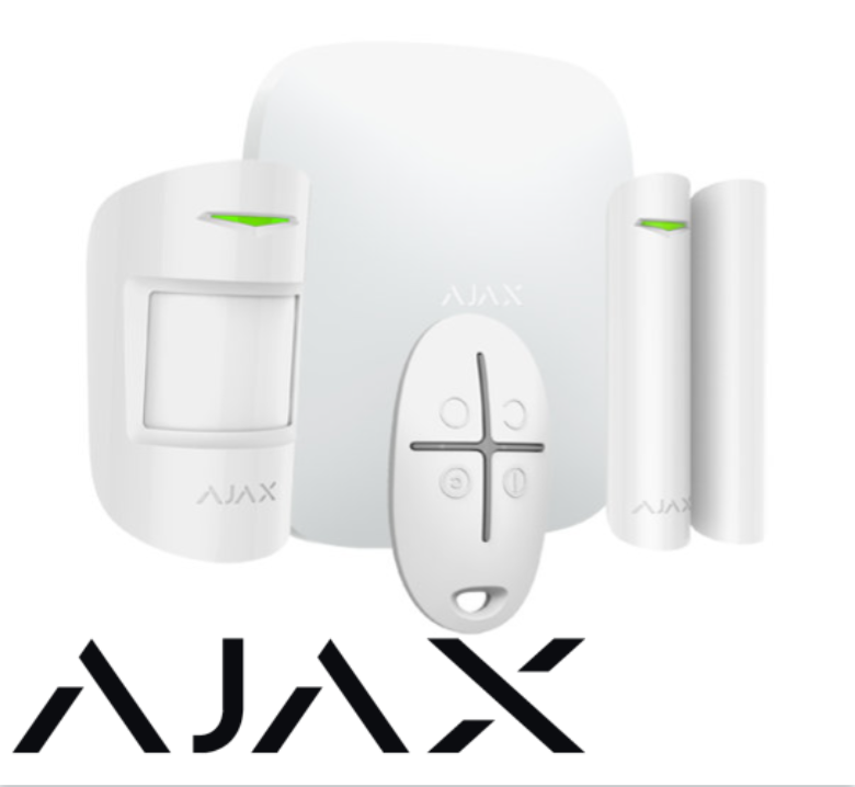 AJAX Hub Kit Allarme Antifurto Senza fili Wireless WiFi Bianco
