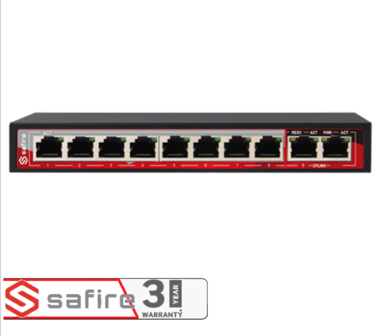 Swicth Poe 4 Porte 10/100mbps E 1 Porta Gigabit